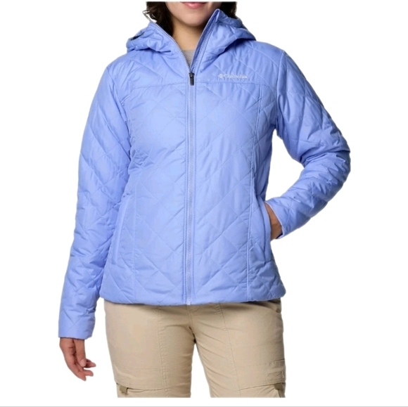 Columbia Copper Crest Hooded Serenity Purple Faux Fur Lined Ski Jacket Plus 2X - Picture 3 of 9